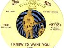 SONS OF BACH I KNEW I'D WANT YOU GROUP GARAGE PSYCH ROCK 45 RPM RECORD