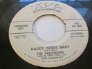 THE PRETENDERS -DADDY NEEDS BABY/BLUE AND LONELY 45 PROMO APT DOO-WOP GROUP DJ