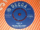 ROLLING STONES Come On 45 1963 DECCA 1st Press  1C/1C  SUPER EXAMPLE
