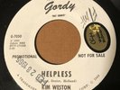 Motown 45 Kim Weston Helpless Gordy Lbl  PROMO MINT