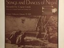 SONGS AND DANCES OF NEPAL   FOLKWAYS LP W. INSERT   FIELD RECORDINGS