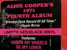 ALICE COOPER  Killer VINYL LP (Limited Edition Red/Black Vinyl) New Sealed ,Rare