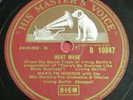 rare 1955 MARILYN MONROE heat wave+after you get what want HMV-UK B 10847 78RPM