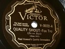 Hot Victor V-38122 Paul Howard's Quality Serenaders-Quality Shout (1929) nice