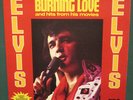 Elvis Presley CAS-2595 Burning Love Hits Movies LP W/ Starburst NM Bonus Photo