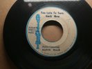 Alton Ellis Impact All Stars Too Late To Turn Back Now 1973 Giant Jamaica 45