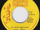 JACOB MILLER -   TOO MUCH IMITATOR on the  ARAB   label   1st PRESS