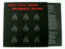 STIFF LITTLE FINGERS Inflammable Material Vinyl LP 1979 Rough Trade Inner Lyrics