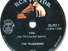 Super Rare 1959 The TRADEWINDS Rock'n Roll/Doo Wop 78 RPM Record. Twins/ Toni
