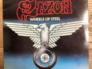 Saxon Wheels Of Steel Swirl Vinyl LP Record 1980 England Cal 115