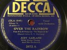 JUDY GARLAND - Over the Rainbow / Jitterbug - 1939 Decca 78 - VG+