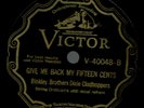 prewar country 78 BINKLEY BROTHERS VIC 40048 I'LL RISE WHEN THE ROOSTER CROWS/GI