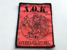 A.O.K. utzelglutzel ORIGINAL Patch VINTAGE Metal Tankard Metallica Slayer S.O.D.