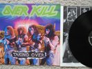 OVERKILL  1 x VINYL TAKING OVER MEGAFORCE 1987 kiss slayer