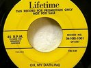 CAPRIS 45 Oh My Darling / Rock Pretty Baby LIFETIME promo doowop MINT-  c3759