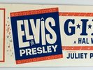 ELVIS PRESLEY -STUNNING 100% GENUINE GI BLUES ADVERTISING BANNER.