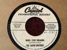 45 RPM Louvin Brothers CAPITOL DJ 3177 When I Stop Dreaming / Pitfall   VG