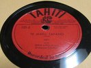 EDDIE LUND TAHITI 78 RPM RECORD 105 T EMARU TAFANO