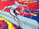 Joe Satriani Surfing with the alien autographed vinyl album Vg+