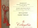 PROKOFIEV KHACHATURIAN Oistrakh/ Yampolsky Columbia 33CX 1342 EX/EX+