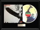 LED ZEPPELIN DEBUT FIRST ALBUM FRAMED LP WHITE GOLD SILVER PLATINUM TONE RECORD