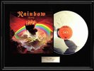 RAINBOW RISING ALBUM WHITE GOLD SILVER PLATINUM TONED VINYL RECORD NON RIAA