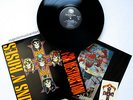 ORIGINAL 1987 GUNS N ROSES APPETITE FOR DESTRUCTION VINYL LP +ART +STICKER RARE