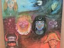 KING CRIMSON IN THE WAKE OF POSEIDON STEREO PINK WHITE I ISLAND LP TEXTURED MINT