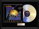 DEF LEPPARD PYROMANIA ALBUM FRAMED LP PLATED VINYL RARE RECORD NO REPROS