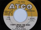 Northern Soul Popcorn 45 BEN E. KING I Can't Break The News To Myself ATCO HEAR