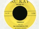THE CONTINENTAL FIVE Perdelia on Nu Kat R&B Doo Wop 45 VG++ Hear