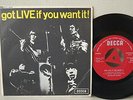 THE ROLLING STONES Got Live If You Want It 45 EP RHODESIA SOUTH AFRICA DECCA PS