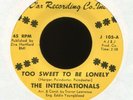 THE INTERNATIONALS Too Sweet to Be Lonely on D'Ar Crossover Soul 45 VG++ Hear