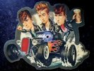 EX/EX THE STRAY CATS SHE'S SEXY AND SEVENTEEN 17 SHAPED VINYL PICTURE DISC 45