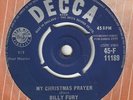 VERY RARE BILLY FURY  MY CHRISTMAS PRAYER