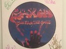 ? LP Picture Disc SAXON Power & The Glory SIGNED BY 5 MEMBERS Autogramme NM MB ?