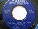 Cholli Maye (? Shirley Owens?) You Will Never Get Away & Cry For Me Gold Records