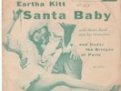 Eartha Kitt XMAS JAZZ 45 & PS (RCA 5502) Santa Baby /Under the Bridges of   VG+