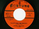 ANDRE WILLIAMS Please Pass The Biscuits FORTUNE Gino Parks '58 R&B Blues