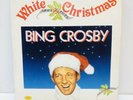 Vintage BING CROSBY White Merry Christmas Music Album Record retro