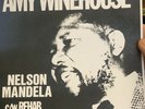 AMY WINEHOUSE - NELSON MANDELA WHITE MARBLED 7” VINYL RECORD RARE
