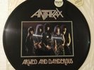 Anthrax 1985 armed and dangerous vinyl numbered picture disc, Metallica, Slayer