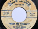 Rare Bluegrass 45 THE STANLEY BROTHERS Meet Me Tonight BLUE RIDGE rca custom ????