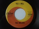 The Hollies Yes I Will original 45 Canada Capitol MINT CONDITION