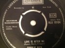 CHARLIE RICH - LOVE IS AFTER ME / PASS ON BY - UK LONDON HLU 10104. VG+