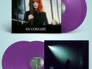 Mylene Farmer Album double 33T En Concert vinyles couleur violets neuf scellé