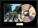 THE BEATLES ABBEY ROAD RARE FRAMED LP SILVER DISC  VINYL RECORD DISPAY NO REPRO