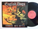 PUNK LP - ENGLISH DOGS - FORWARD INTO BATTLE 1986 Combat Core w/ Insert VG++