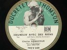 CHARLES AZNAVOUR heureux avec des riens DISQUE 78 tours DUCRETET THOMSON 790V009
