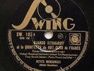DJANGO REINHARDT petits mensonges / oiseaux des iles DISQUE 78 tours SWING
